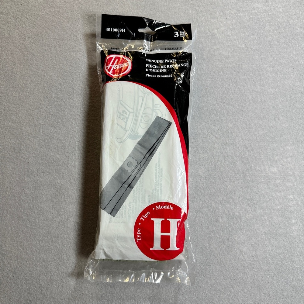 Hoover Type H Celebrity Canister Paper Vacuum Bags 4010009H 1 Pack of 3 Bags
